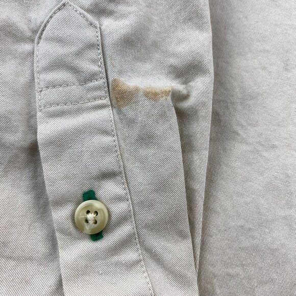 Vintage 90s Tommy Hilfiger Shirt Women Size 4 Brown Button Up Preppy Box Logo - Picture 3 of 11